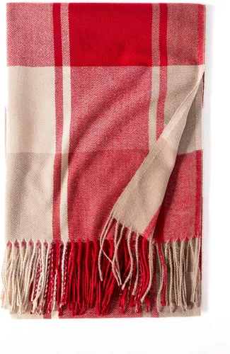 Vista 4 de SPELLTIVE Bufanda clásica de cachemira suave para mujer