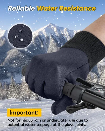 Vista 5 de FEWTUR Winter Gloves for Men Women Cold Weather - Touchscreen Gloves for Running