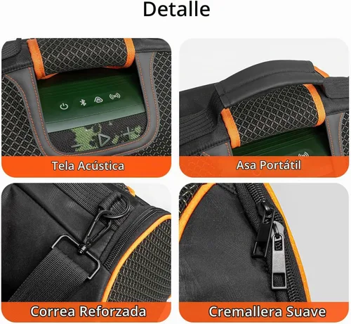 Vista 2 de Funda de transporte compatible con altavoz Bluetooth portátil JBL Boombox 4