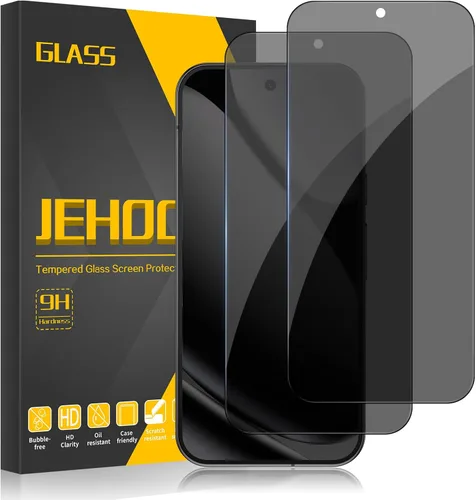 Vista 8 de 2 Pack Privacy Screen Protector for Google Pixel 9 Pro XL 28° Anti Spy, Anti Scratch, Easy Installation（Doesn’t Support Fingerprint Sensor）