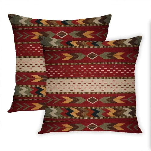 Vista 8 de Funda de almohada decorativa con cremallera oculta para sofá del hogar, funda de cojín cuadrada de 16 x 16 pulgadas, diseño romántico del suroeste