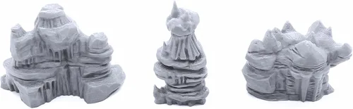 Vista 7 de EnderToys Muros de gruta baja - Paisaje de terreno DND para miniaturas de mesa de 1.102 in Wargame