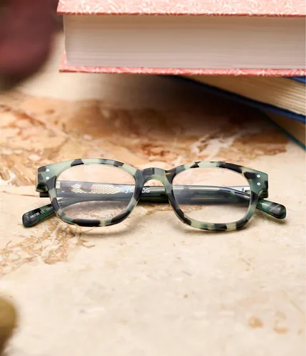 Vista 5 de eyebobs - Biff Premium Traditional and Blue Light Reading Glasses for Men and Women Square Frame for Narrow Faces