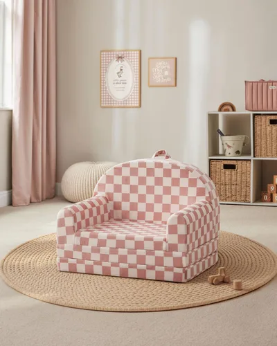 Vista 7 de Blissful Diary Sofá plegable para niños, 2 en 1, sofá para niños, cuadros