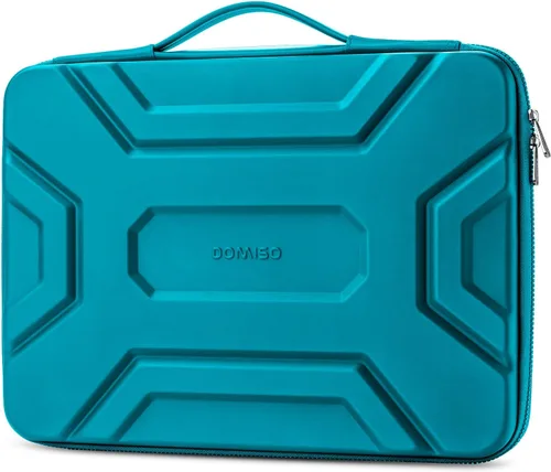 Vista 13 de DOMISO Funda para laptop de 13.3 pulgadas con asa, bolsa de computadora a prueba de golpes, impermeable, funda protectora de EVA para portátiles