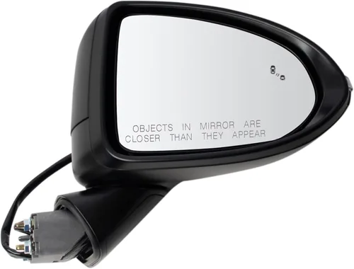 Vista 165 de TRQ Cubierta cromada del espejo manual del lado del pasajero, acabado liso para Volvo VNL 2004-2014 Para Volvo VNL 2004-2014
