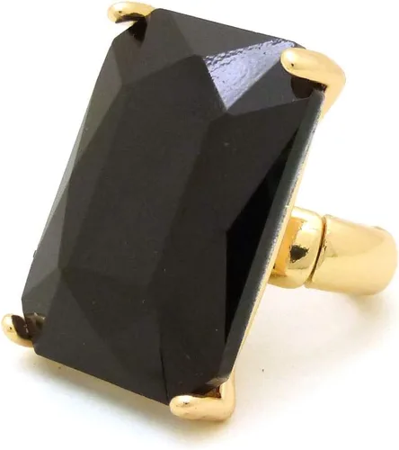 Vista 11 de Fashion 21 Anillo elástico de piedra colorida de cristal extra grande para mujer Amatista