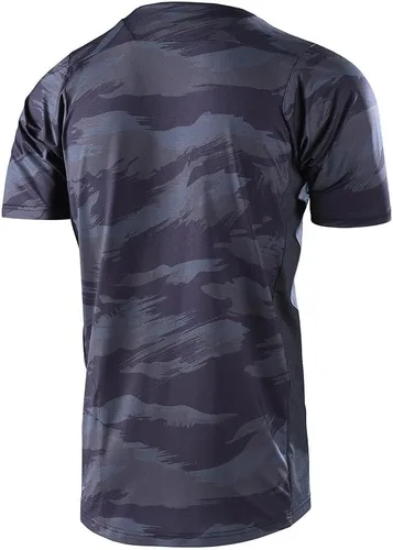 Vista 2 de Troy Lee Designs Camiseta de ciclismo MTB para bicicleta de montaña para hombre, Skyline SS Signature Camo (Hether BlackBlack), Hether NegroNegro