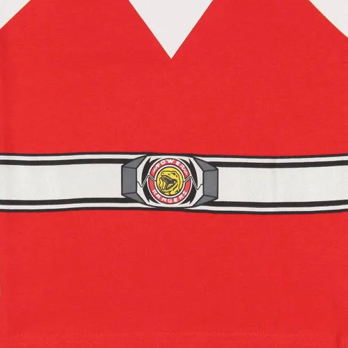 Vista 4 de INTIMO Power Rangers - Conjunto de pijama para niño, diseño clásico de Red Ranger