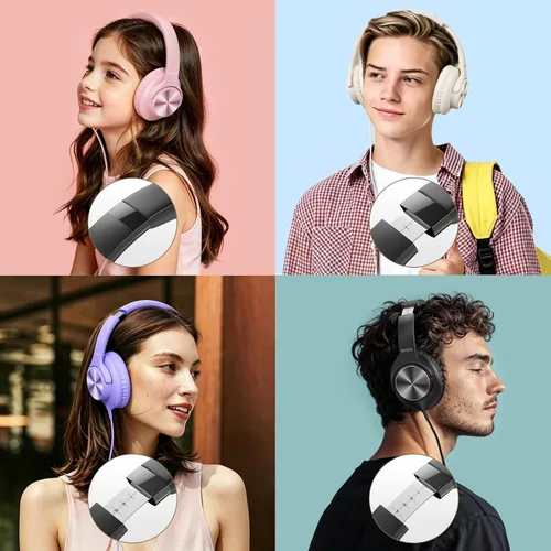 Vista 6 de Auriculares con cable con micrófono, auriculares con cable de 0.1 in para Negro