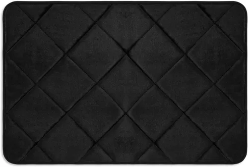Vista 19 de Home Dynamix Capri Haven - Tapete de baño de espuma viscoelástica lavable a máquina, negro, 22 x 42 pulgadas