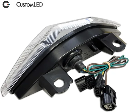 Vista 3 de Blaster-X - Luz trasera LED integrada para Kawasaki Versys 650 2022-2025 (lente transparente)