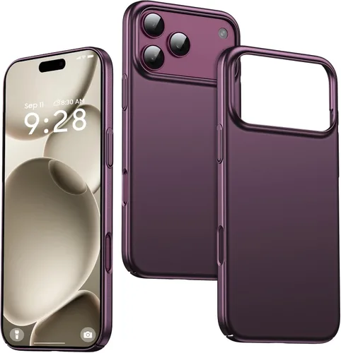 Vista 8 de GRECAZO Funda delgada para iPhone 16 Pro Max, ultra fina, color negro
