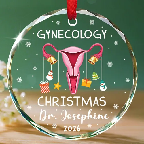 Vista 23 de Un médico verdaderamente asombroso es difícil de encontrar Adornos de vidrio, Adorno de Navidad personalizado de agradecimiento al médico 2025