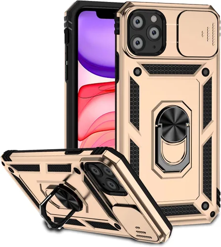Vista 13 de Funda magnética compatible con iPhone 11 Pro Max de 6.5 pulgadas, funda magnética para iPhone 11 Pro Max con cubierta de cámara y soporte de grado