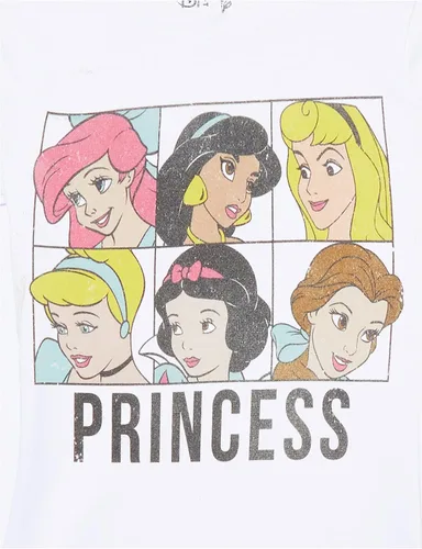 Vista 2 de Disney Camiseta Princess Squares Redux para niña