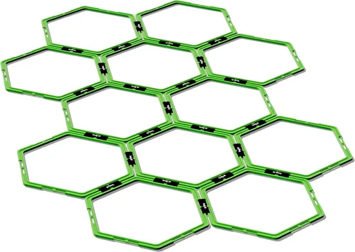 Vista 7 de Yes4All Anillos hexagonales de agilidad/anillos de velocidad con bolsa de transporte – Anillos hexagonales, obstáculos de agilidad