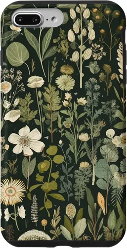 Vista 12 de Olive Green Boho Botanical Wildflowers Funda para iPhone 17