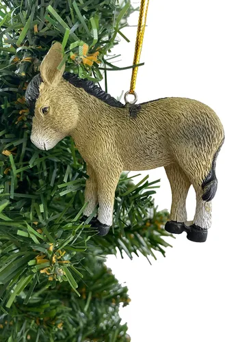 Vista 3 de Juego de regalo de leyenda de Navidad con diseño de burro con tarjeta de historia