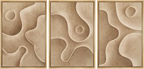 Vista 68 de SIGNWIN Lienzo enmarcado para pared, juego de arte dramático de cielo tormentoso, ilustraciones de paisaje nuboso Moody, arte moderno decorativo
