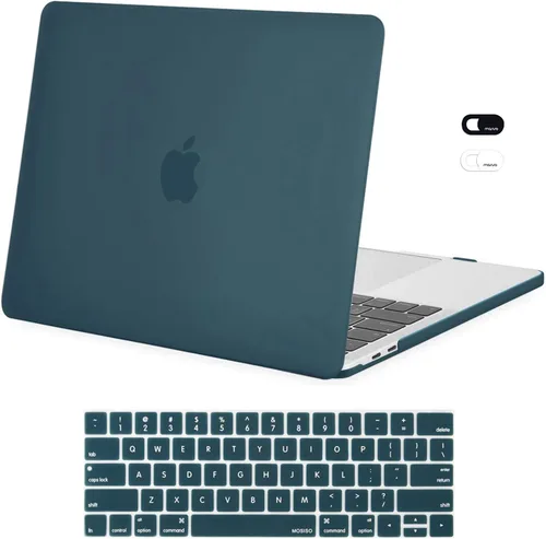 Vista 10 de MOSISO - Carcasa rígida de plástico, compatible con MacBook Pro de 13 pulgadas y cubierta para teclado y cámara web