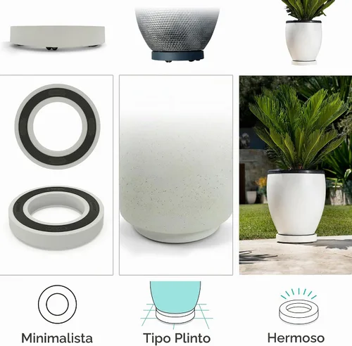 Vista 6 de Omnia Plant Glider: Organizador para plantas, 11.8 pulgadas, capacidad de 200 libras, carbón