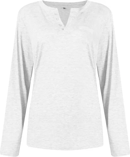Vista 4 de Chaqueta de mezclilla para mujer blusas sueltas de manga larga para mujer