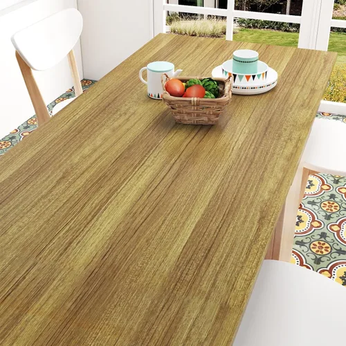 Vista 8 de Papel tapiz autoadhesivo de textura de madera rústica de vinilo marrón, impermeable, para encimera, cocina, gabinetes, envolturas, de 12 x 80