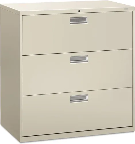 Vista 4 de Archivero lateral con 2 cajones HON Serie 600 de 30 in x 19 1/4 in, Acero, Negro