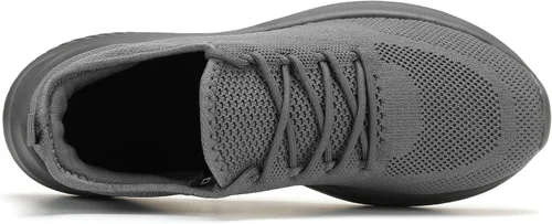 Vista 4 de LCGJR Zapatos de senderismo para hombre, ultraligeros, informales, sin cordones, para entrenamiento, tenis para hombre, malla transpirable, cómoda