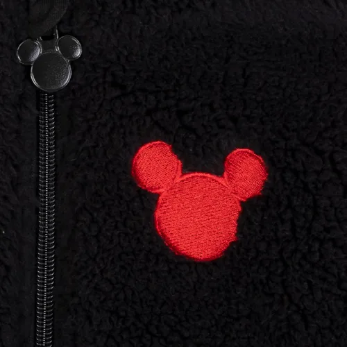 Vista 7 de Disney Mickey Mouse - Sudadera con capucha de sherpa acogedora con cremallera para niños pequeños