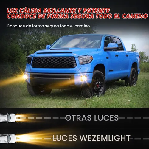 Vista 8 de Conjunto de luz antiniebla para Toyota Tundra 2014-2019 con bombillas halógenas H11 12V 55W, interruptor y kit de cableado