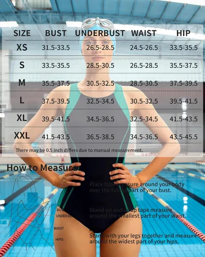 Vista 6 de CharmLeaks - Traje de baño deportivo de una pieza para mujer, con espalda cruzada