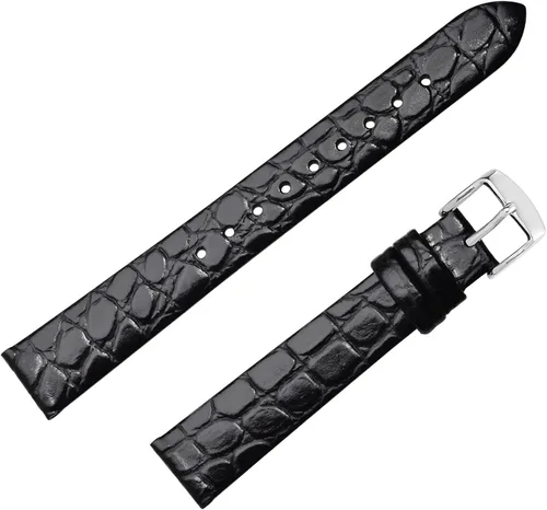 Vista 8 de BISONSTRAP Correas de reloj de cuero, correas de repuesto suaves con hebilla pulida, 0.315in, 0.394in, 0.472in, 0.551in, 0.630in, 0.709in, 0.748in