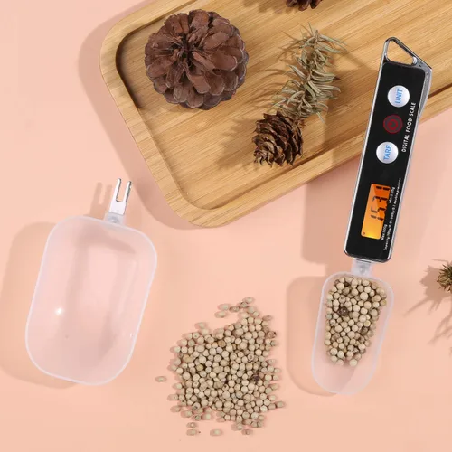Vista 9 de Báscula de cuchara, escala digital de cuchara medidora electrónica, báscula de cuchara de cocina para el hogar, báscula de alimentos con función