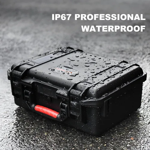 Vista 7 de Funda rígida para DJI Air 3S/Air 3 – Fundas de transporte impermeables, bolsa de almacenamiento portátil para DJI Fly More Combo, controlador RC