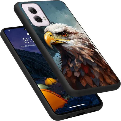 Vista 137 de Funda para Motorola Moto G Play 4G 2024, delgada y ligera, de silicona de TPU suave, color negro, ultrafina, para Motorola Moto G Play 4G 2024, Art