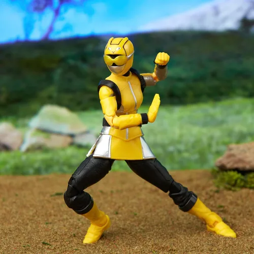 Vista 8 de Power Rangers Lightning Collection Beast Morphers Yellow Ranger - Figura de acción a escala de 6 pulgadas, juguetes y figuras de acción para niños a