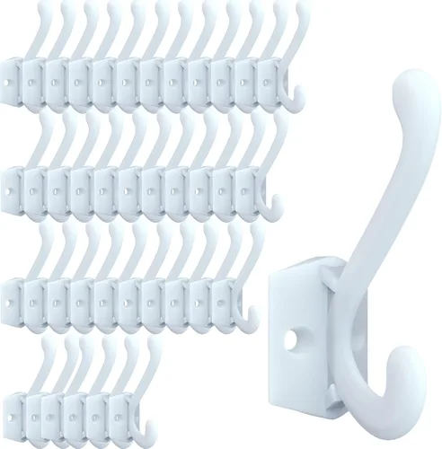 Vista 10 de CBWLWJ Paquete de 16 ganchos de pared resistentes para colgar en la pared, para sala de estar, baño, cocina, para abrigo, bolsa, bufanda, toalla