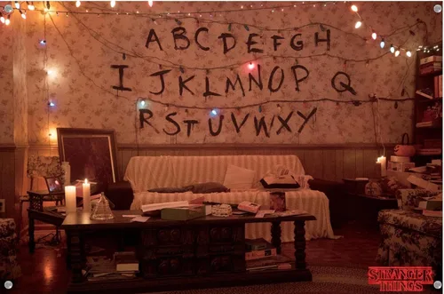 Vista 4 de Netflix Stranger Things - Alphabet Wall Poster with Push Pins