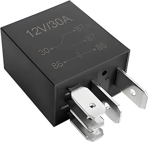 Vista 12 de Relé de Coche de 4 Pines 12V 30A, Relé de Arranque Impermeable Multiusos para Motor, Accesorios de Repuesto Eléctricos Automotrices Estándar