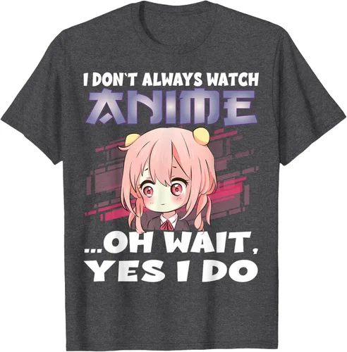 Vista 34 de Ver camiseta japonesa de anime con estampado de anime Girl, Negro, S