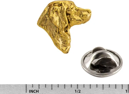 Vista 2 de Broche de solapa hecho a mano con diseño de razas de perro y caza Bretaña, Chesapeake, Cocker Spaniel, Puntero, Setter, Springer, Retriever, Pelo