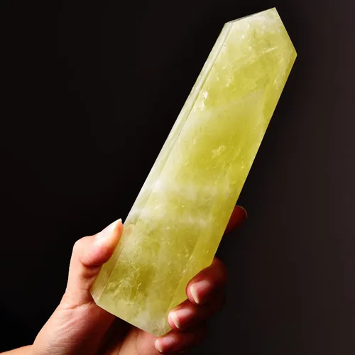 Vista 28 de AMOYSTONE Obelisco de Piedra de Sangre Africana Varita de Cristal Curativo Grande Torre Columna Facetada de 6 Lados Reiki Chakra Meditación Terapia