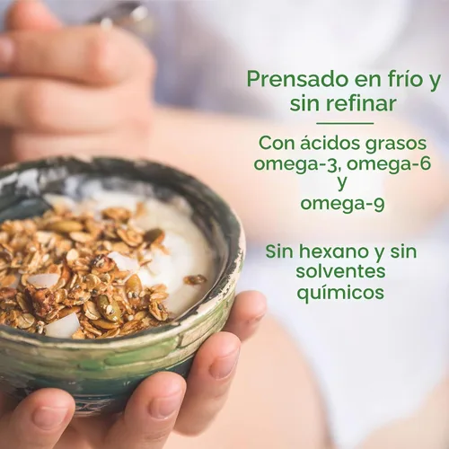 Vista 4 de Nature's Way Aceite de lino orgánico premium, 16 onzas líquidas Aceite de semilla de lino sin sabor con omega-3 ALA, suplemento de aceite de lino