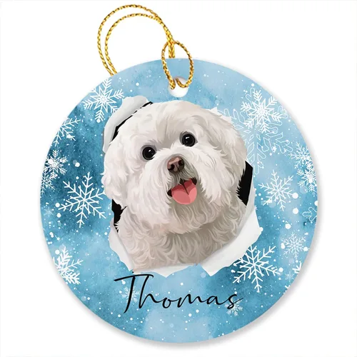 Vista 15 de Adornos de pastor australiano, regalos para Navidad, adorno de pastor australiano personalizado, adornos únicos de pastor australiano, vacaciones