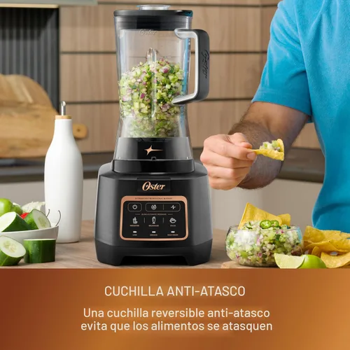 Vista 3 de Oster Extreme Mix Licuadora, Licuadora de Encimera de Alta Velocidad de 1500 Vatios con Jarra de 64oz y Programas Automáticos, Perfecta