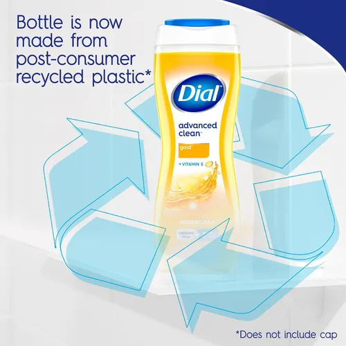 Vista 4 de Dial Gel de baño, complejo Hydraclean y vitamina E, dorado, 16 onzas