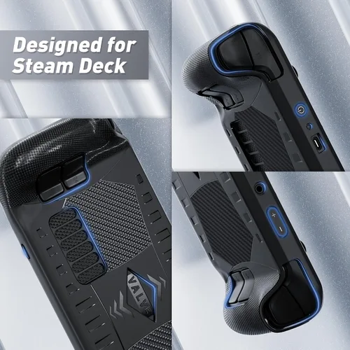 Vista 3 de FANPL Funda de TPU para cubierta de vapor cubierta protectora compatible con consola de cubierta de vapor de válvula accesorios de juego con 2