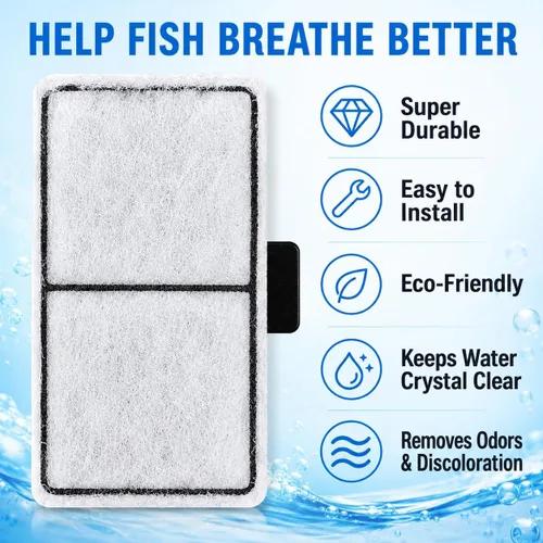 Vista 4 de Hedday Paquete de 8 cartuchos de filtro compatibles con Top Fin EF-S Element, 8 paquetes de filtros de acuario para BF5 BETTAFLO, cartuchos
